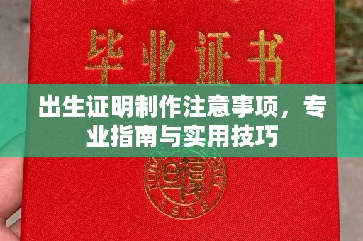 旅顺口出生证明制作注意事项，专业指南与实用技巧