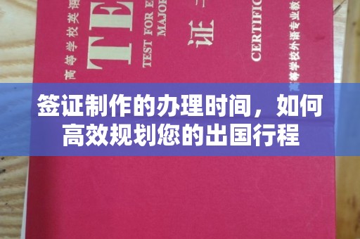 旅顺口签证制作的办理时间，如何高效规划您的出国行程
