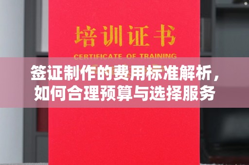旅顺口签证制作的费用标准解析，如何合理预算与选择服务