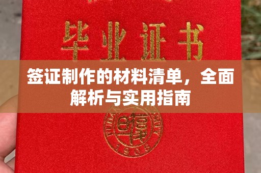 旅顺口签证制作的材料清单，全面解析与实用指南