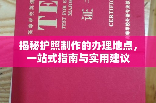 旅顺口揭秘护照制作的办理地点，一站式指南与实用建议