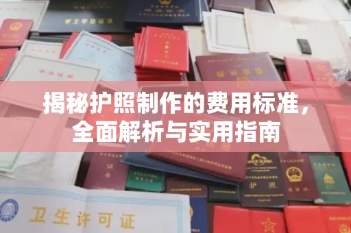 旅顺口揭秘护照制作的费用标准，全面解析与实用指南